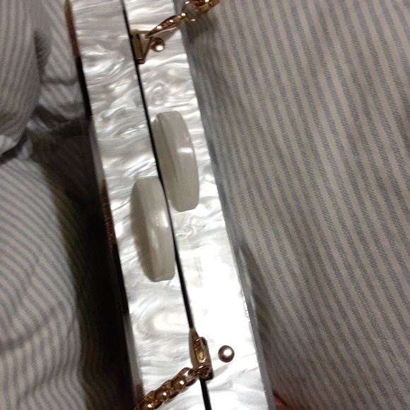 NWOT Artist Elizabeth Sutton Lucite Acrylic Collection Clutch" Lit"/ 7" W - Picture 2 of 10